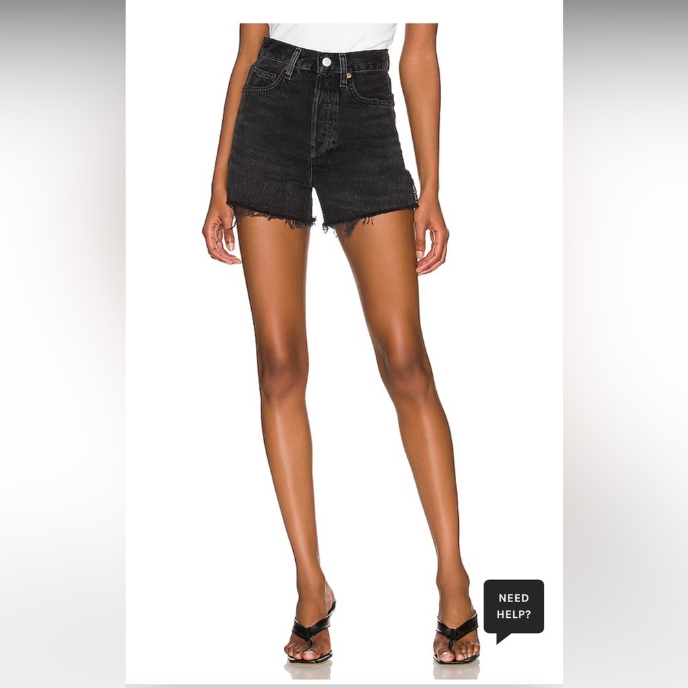 AGOLDE Dee shorts in black size 27